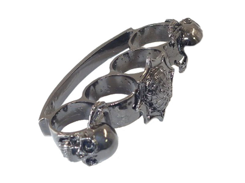Poing américain Spider and Skulls Gris
