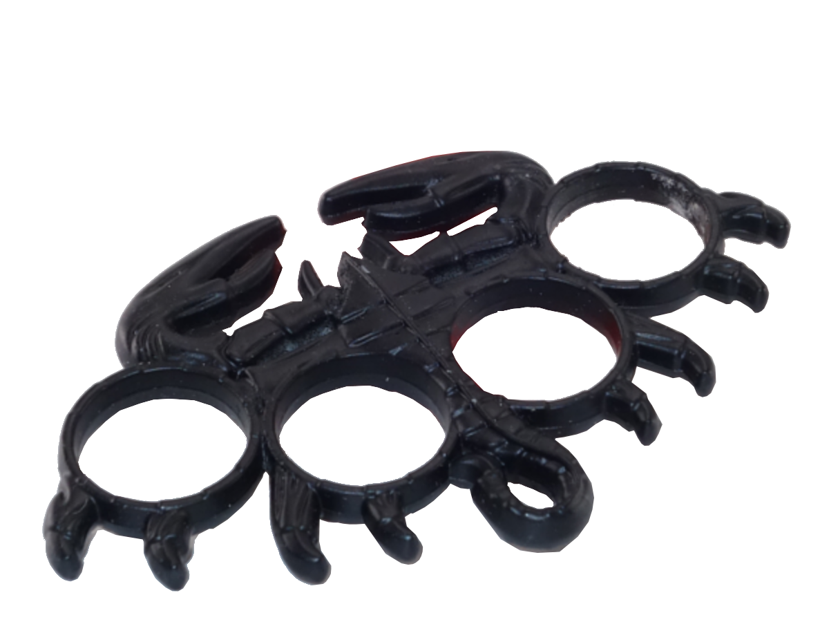 Poing américain Scorpion Noir