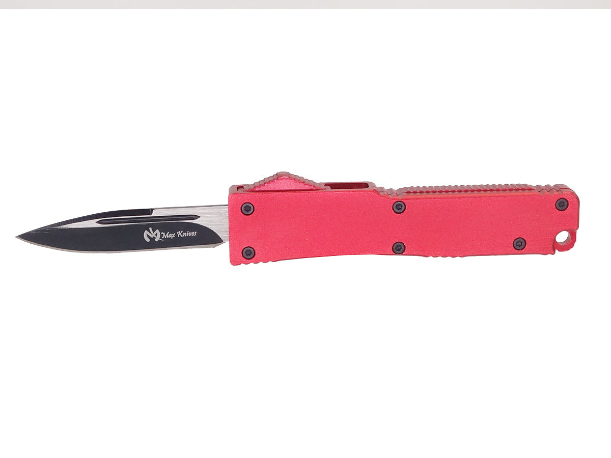 Mini-Automatikmesser, 8 cm, rot, 5 cm Klinge