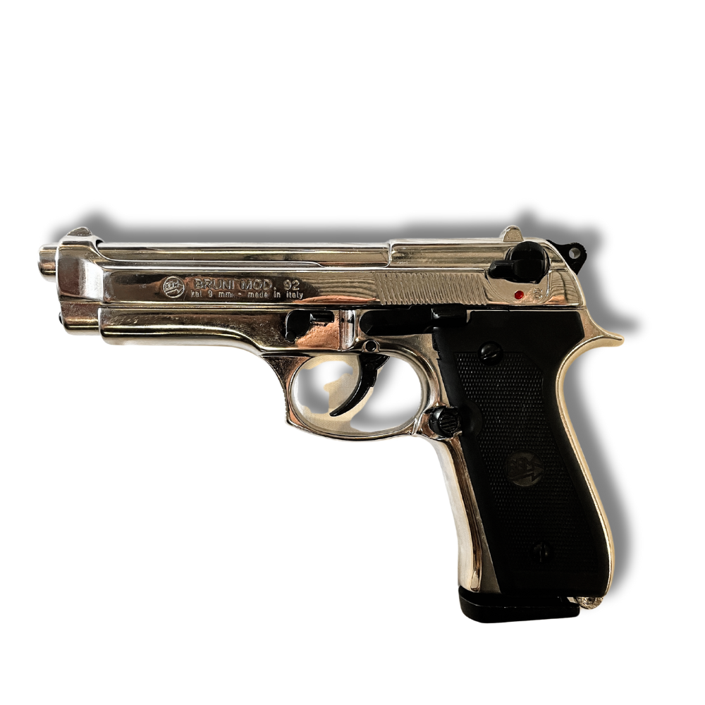 Bruni 92 9mm P.A.K Nickel C12