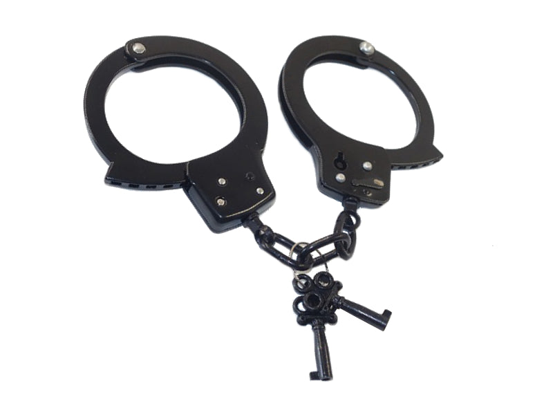 Black keyed handcuffs