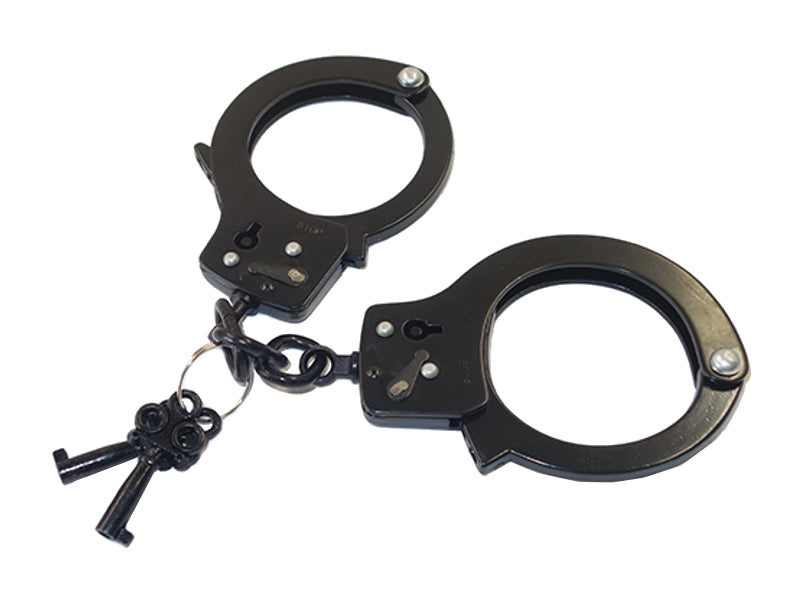 Black keyed handcuffs