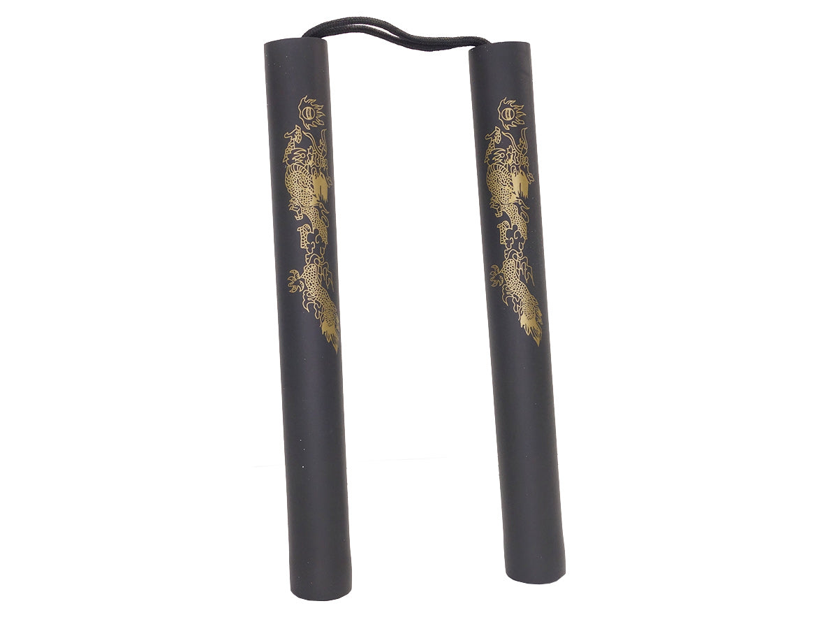 Black Foam Nunchaku 29cm dia. 3.1cm Rope 13cm