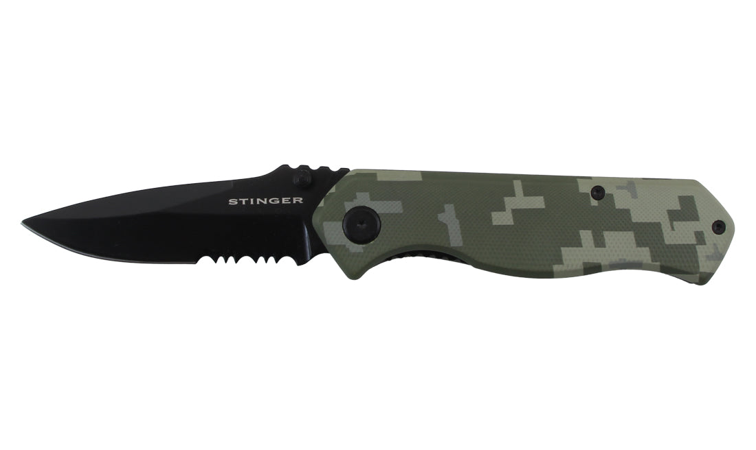 Stinger Bora ST5 Klappmesser, 8,2 cm Klinge, mit Gürtelclip