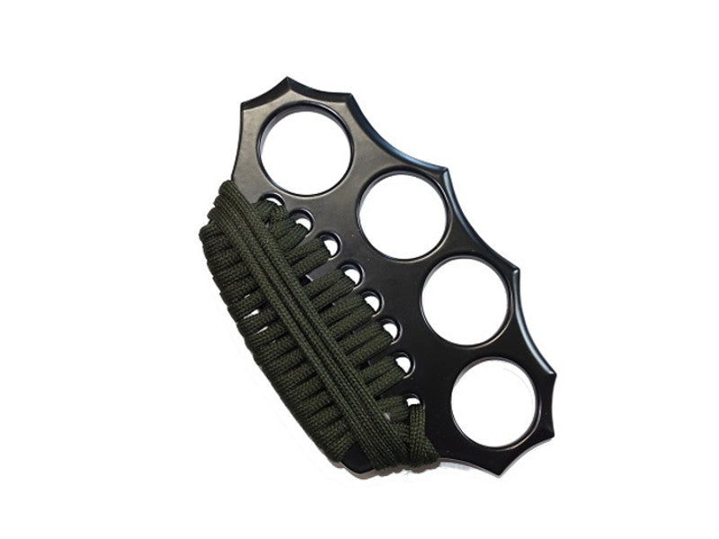 Black Knuckle Duster with Paracord