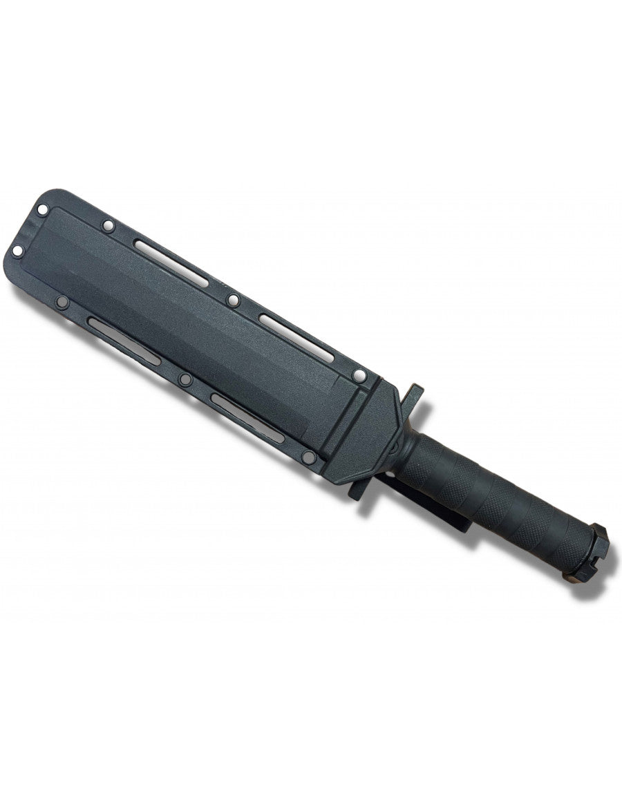 21cm survival knife with black ABS hand guard