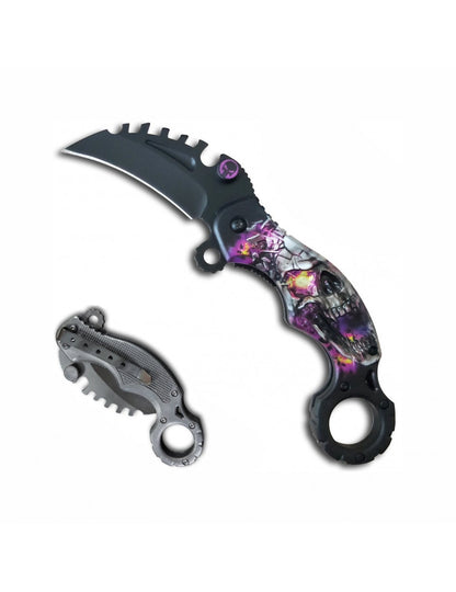 Supernova Karambit Skull Assisted Opening Knife 6cm Blade