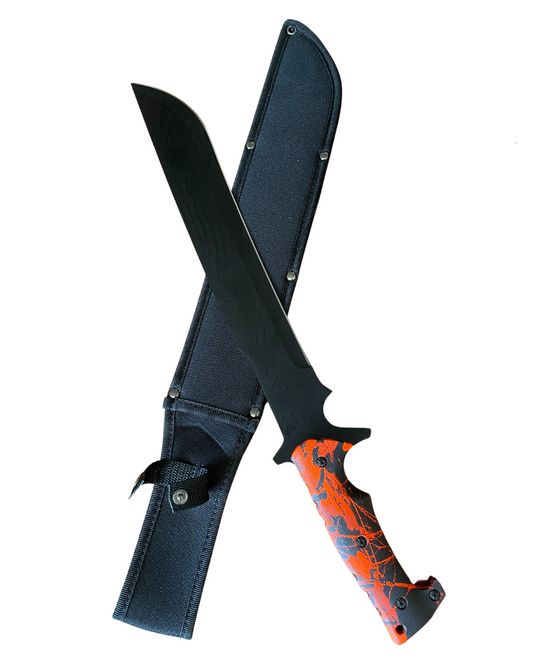 Zombie Killer Machete Oranger Griff 55cm
