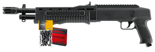 PACK PRET A TIRER T4E HDX68 CAL 68 - 7,5J (100 BILLES ET 5 CARTOUCHES CO2)
