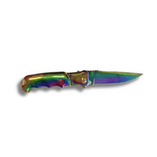 Couteau Métal anodisé manche ergonomique Lame 9cm