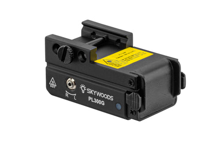 Skywoods 300 Lm Tactical Flashlight + Green Laser IP66 USB