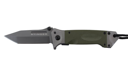 Stinger Bora ST1 Klappmesser, 8,8 cm Klinge, mit Trageschlaufe und Clip