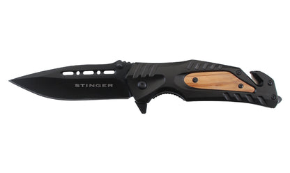 Stinger Bora ST3 Klappmesser, 9,7 cm Klinge, mit Gurtschneider/Clip