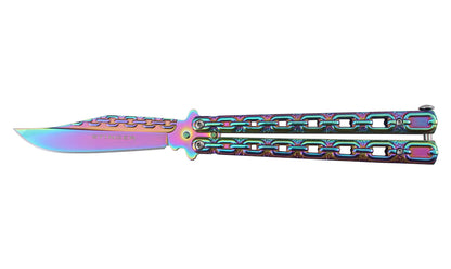 Garbi ST1 Stinger Butterflymesser, eloxierte Klinge, 9,2 cm