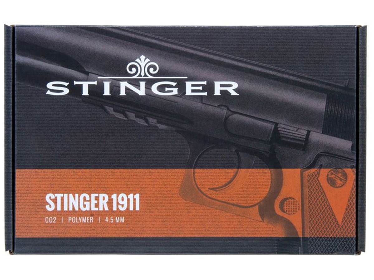 Stinger 1911 Co2 Culasse Fixe Noir 4.5mm bb (.177) 1.5J